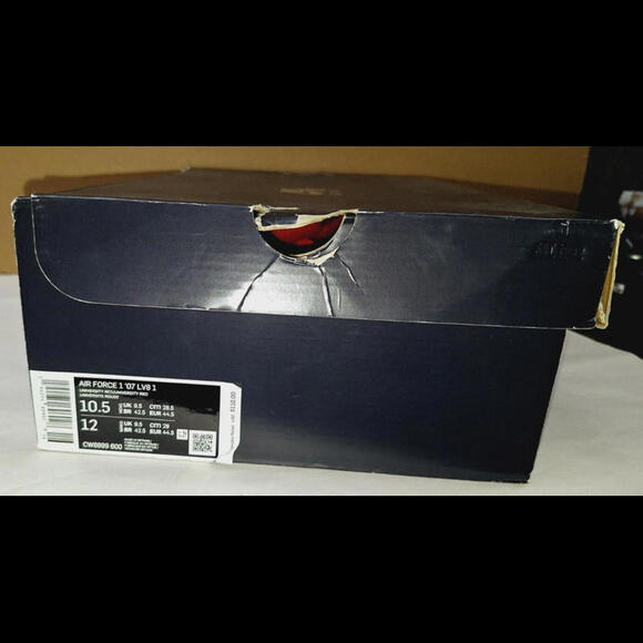 Nike Air Force 1 Low 07 LV8 1 Triple Red Mens 10.5 Sneakers - Picture 7 of 15